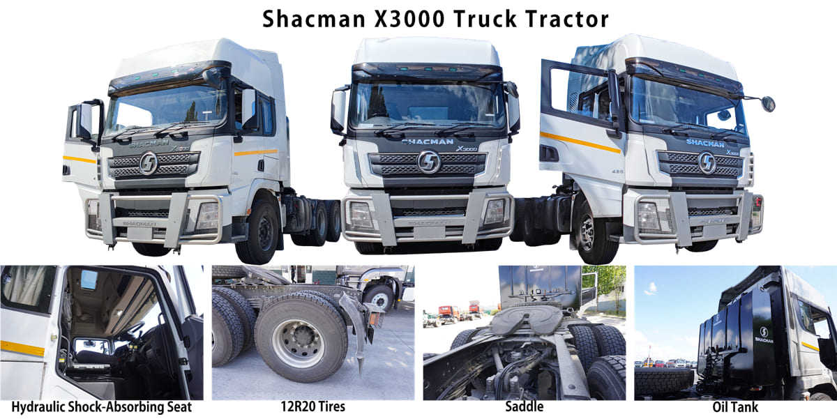 What is The Spec of the Shacman Tractor Head?