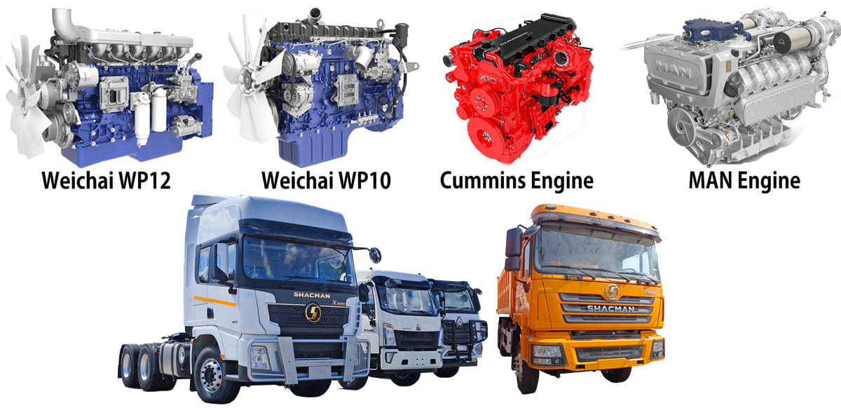 What Engine is in Shacman Tractor Head?