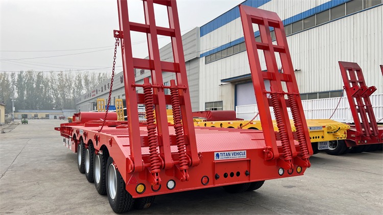4 Axle 100 Ton Low Bed Trailer for Sale In Tanzania